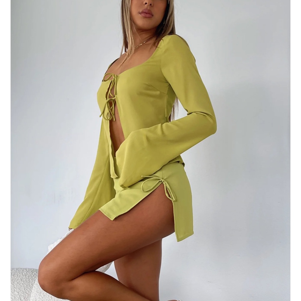 Sweet Secrets Long Sleeve Top Matcha - Picture 8 of 10